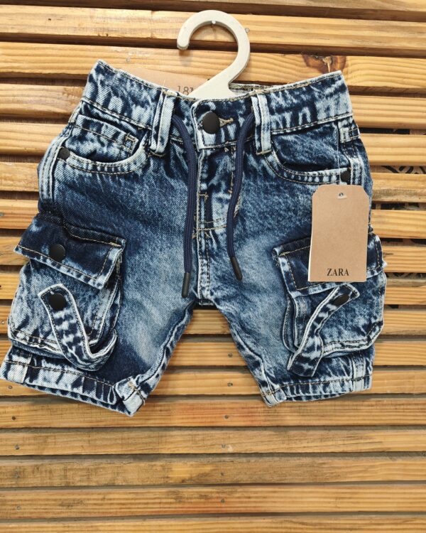 Stylish Kids' Cargo Denim Shorts