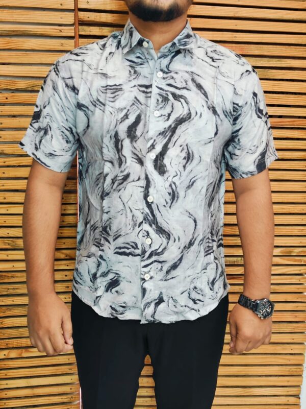 Printed Half Shirt Marbel Style