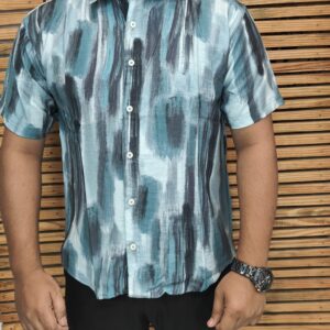 Mens Half Printed Shirt