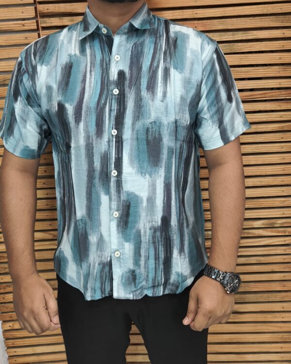 Mens Half Printed Shirt