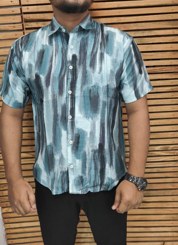 Mens Half Printed Shirt