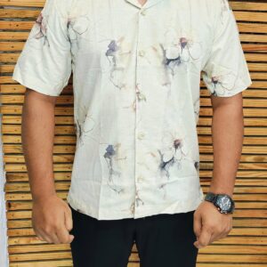 Mens Half Printed Shirt