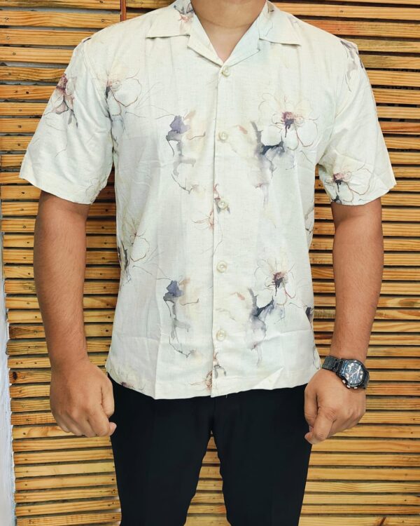 Mens Half Printed Shirt