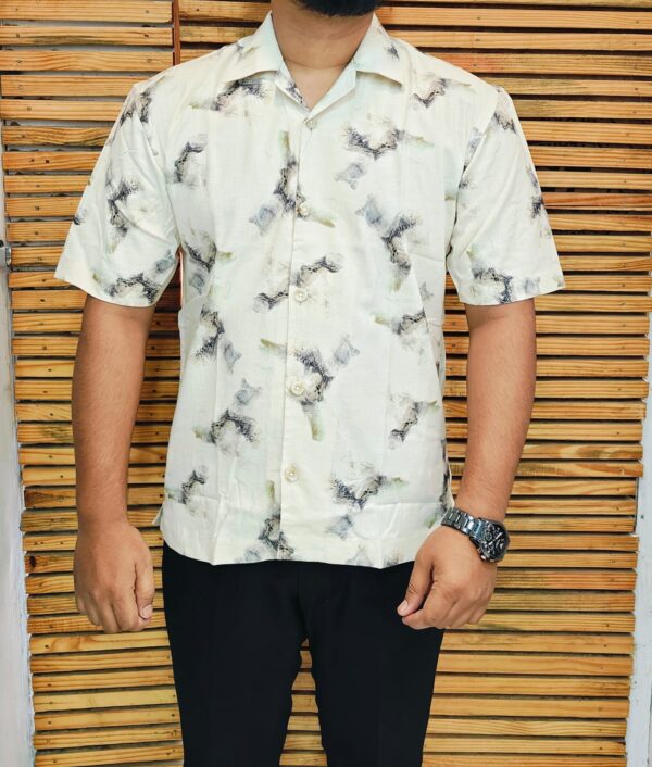 Mens Half Printed Shirt