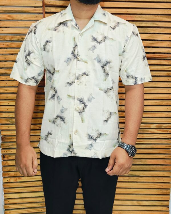 Mens Half Printed Shirt
