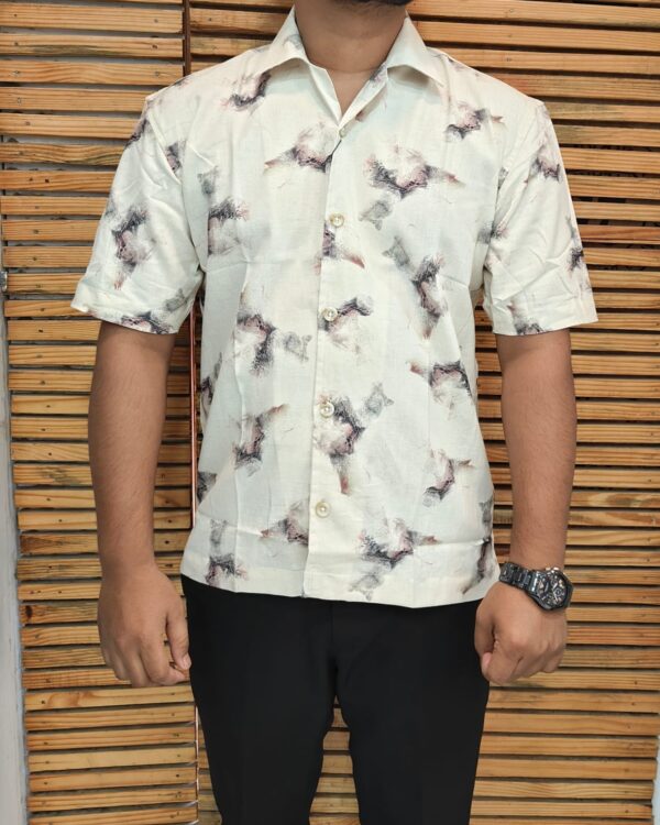 Mens Half Printed Shirt
