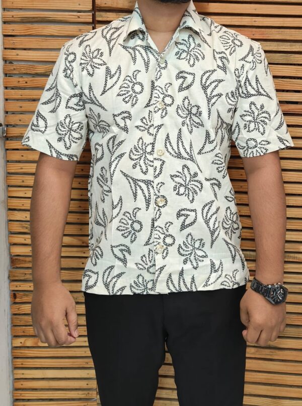 Mens Half Printed Shirt