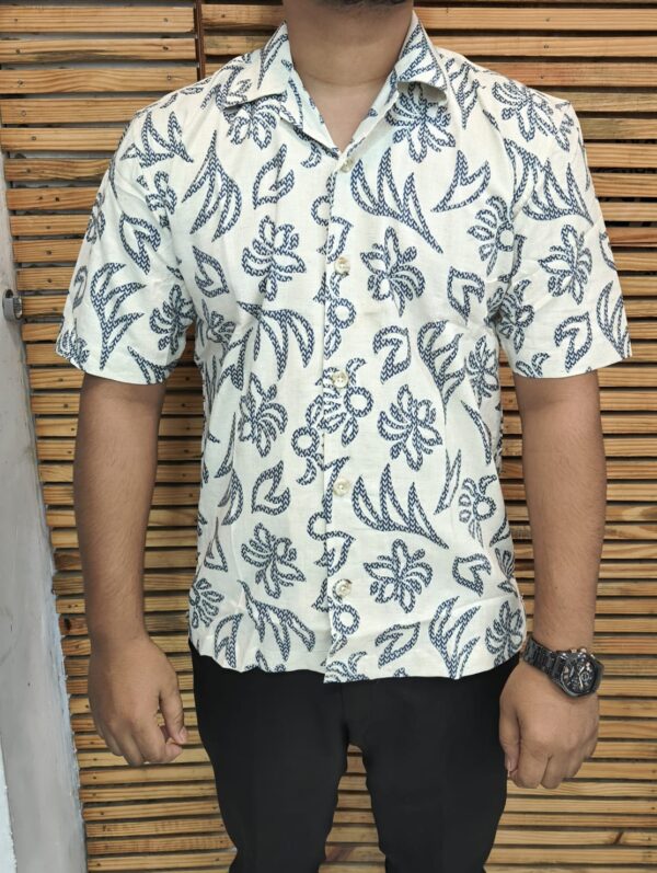 Mens Half Printed Shirt