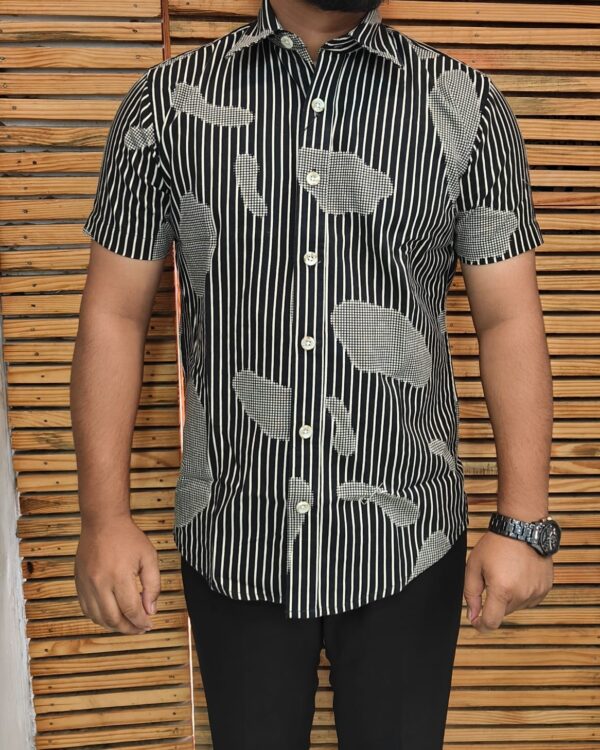 Mens Half Printed Shirt