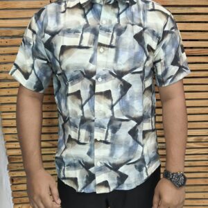 Mens Half Printed Shirt