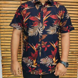 Mens Half Printed Shirt