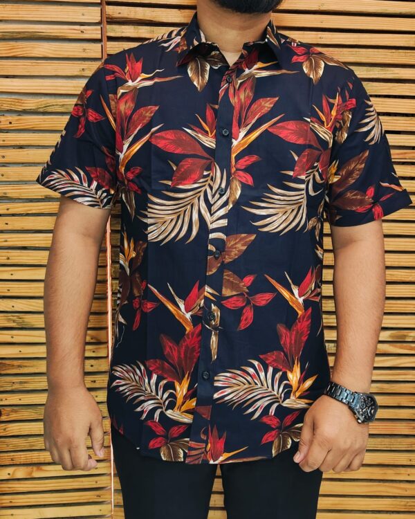 Mens Half Printed Shirt