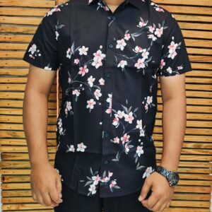Mens Half Printed Shirt
