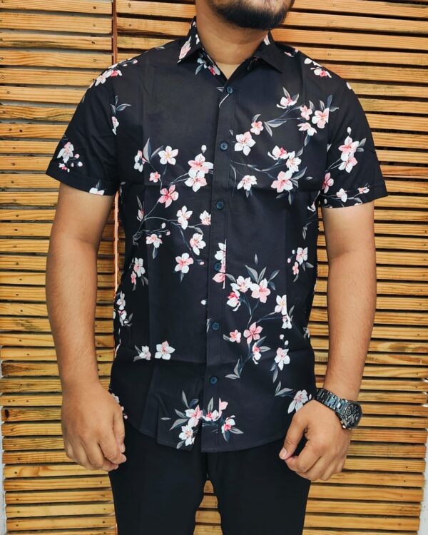 Mens Half Printed Shirt