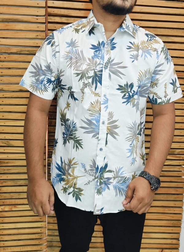 Mens Half Printed Shirt