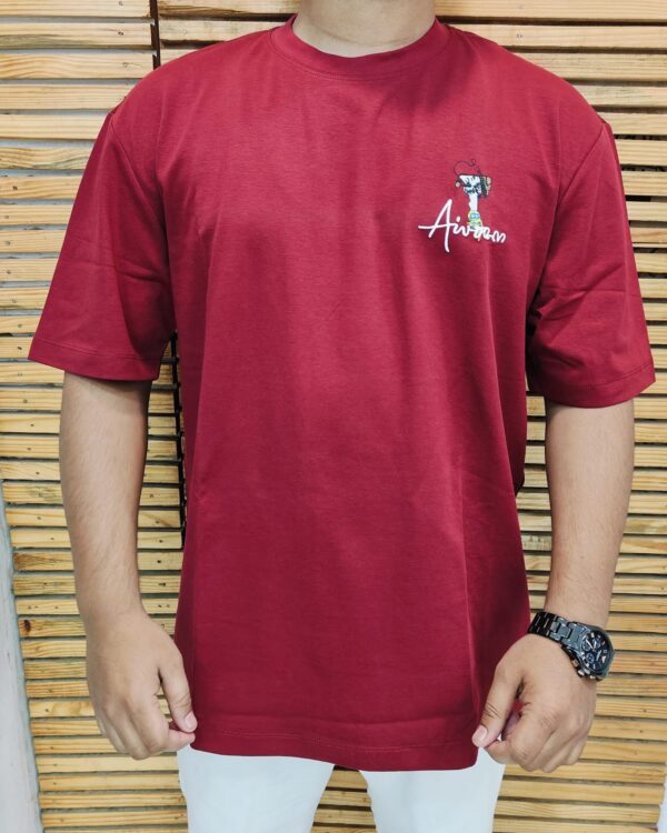 Maroon Artistic Sketch Tee