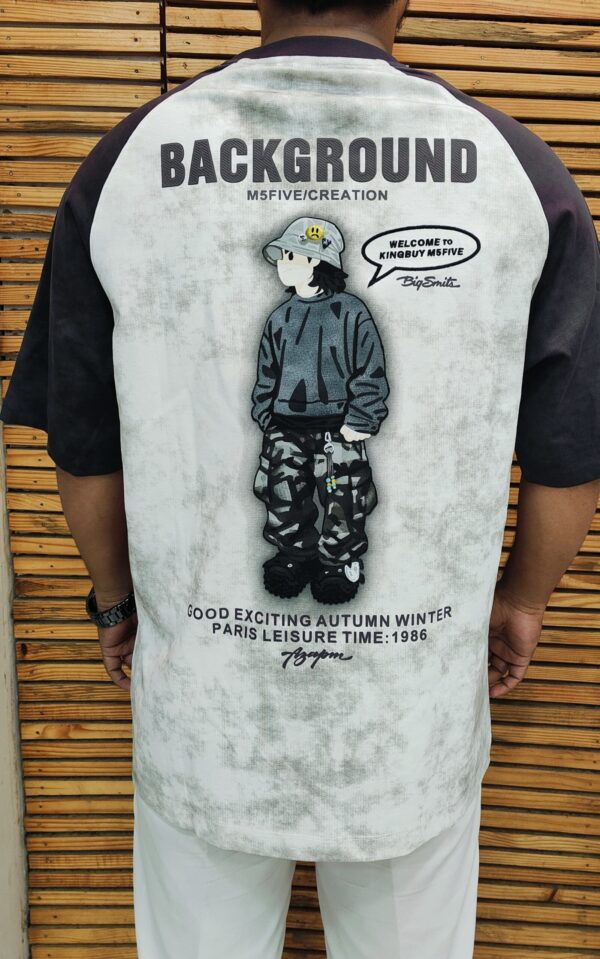 Urban Monochrome Raglan Tee - Image 2