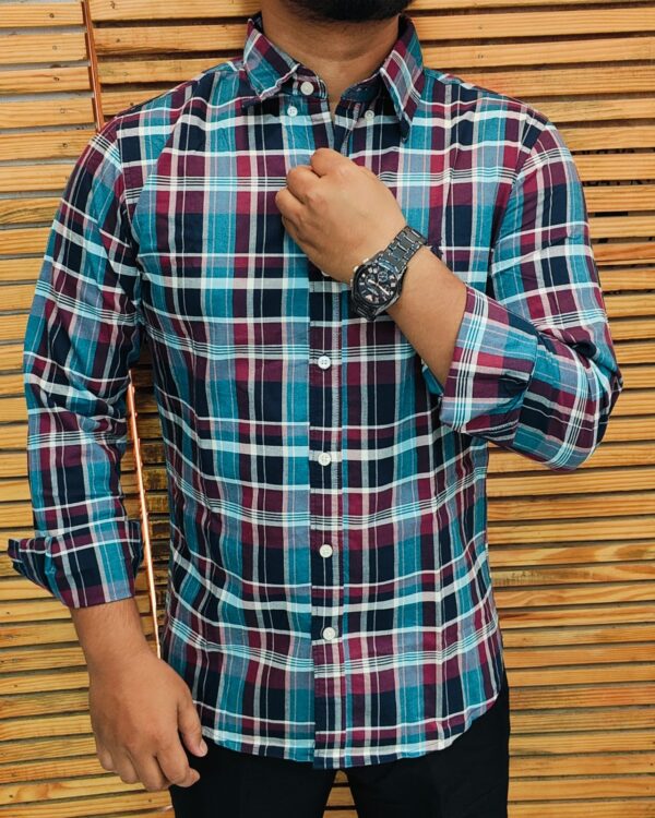 Mens Casual Check Shirt