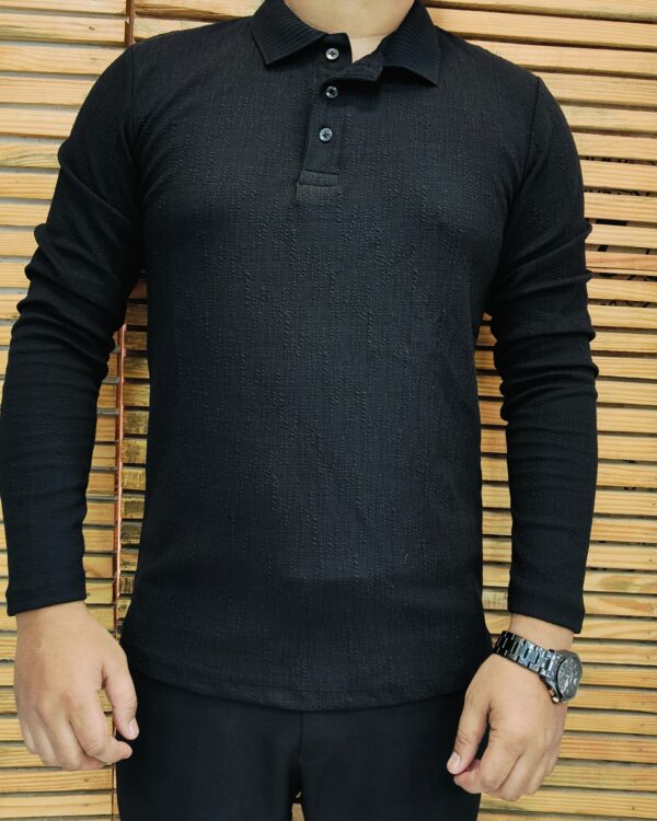 Men’s Korean Textured Full Sleeve T-Shirt