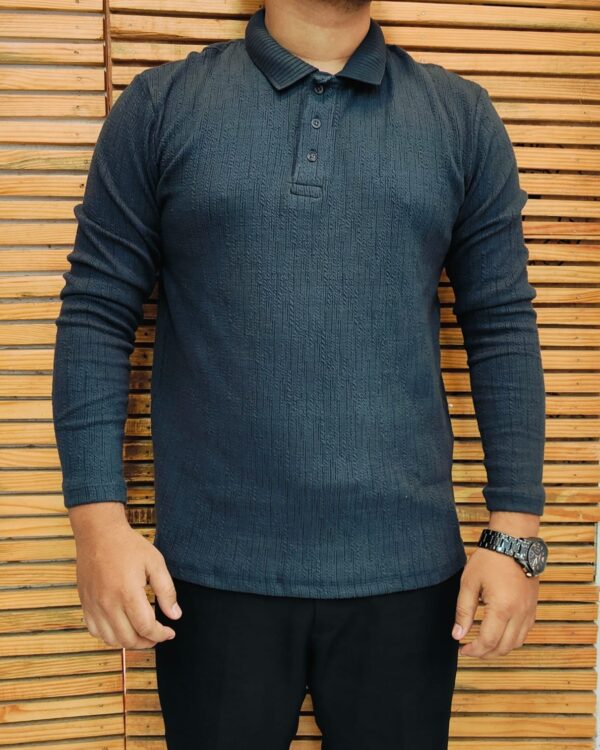 Men’s Korean Textured Full Sleeve T-Shirt