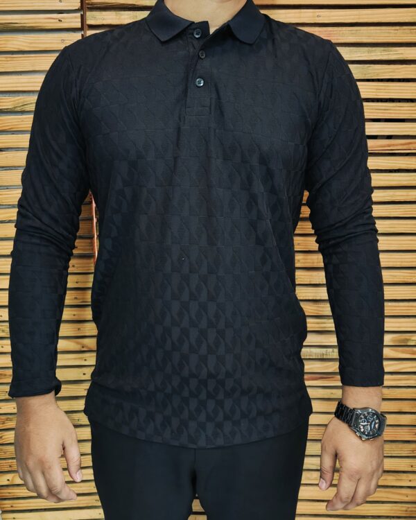 Men’s Korean Textured Full Sleeve T-Shirt