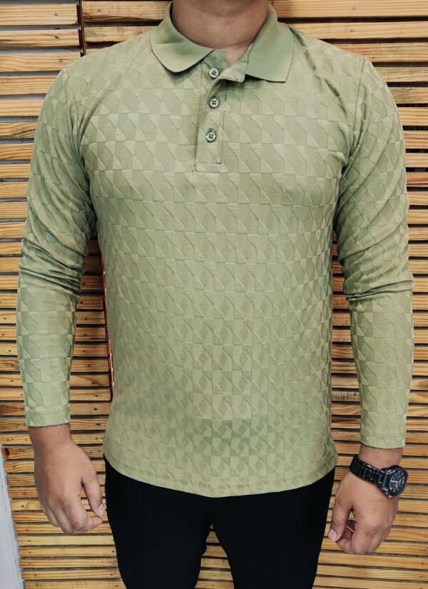 Men’s Korean Textured Full Sleeve T-Shirt