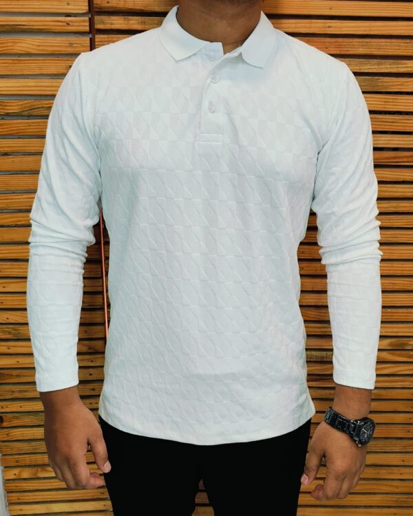 Men’s Korean Textured Full Sleeve T-Shirt