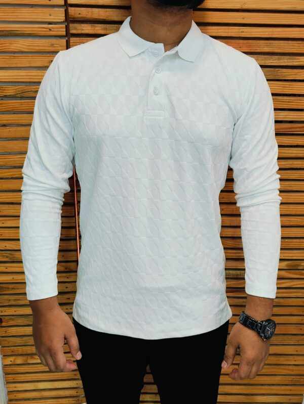 Men’s Korean Textured Full Sleeve T-Shirt