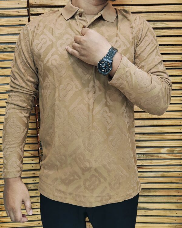 Men’s Korean Textured Full Sleeve T-Shirt